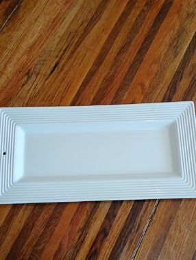 Nora Fleming Stoneware Rectangular Pinstripe Tray